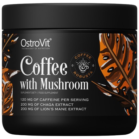 Coffee with Mushroom | Natural Robusta with Chaga, Lion's Mane, Caffeine & L-Theanine